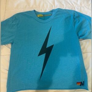 Aviator Nation Blue Lightning Bolt T-Shirt